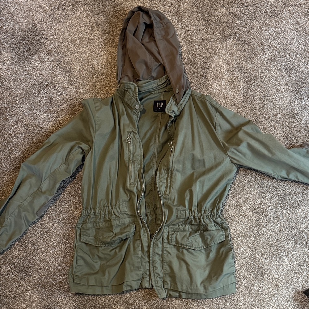 GAP Olive Green Hooded Jacket